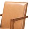 Baxton Studio Andrea Mid-Century Modern Tan Faux Leather and Walnut Brown Finished Wood 2-Piece Armchair Set 182-11401-Zoro - alternate 7